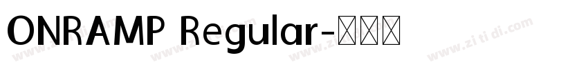 ONRAMP Regular字体转换